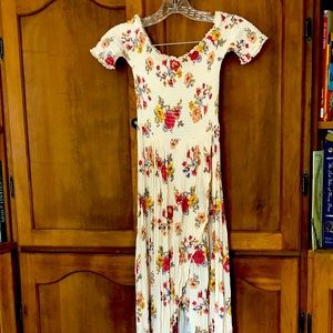 NWOT maxi hi low floral dress